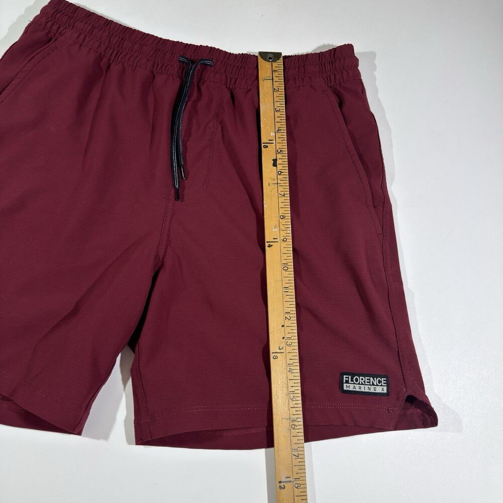 Florence Marine X Board Shorts Men's Size Small Red Beach Surf Swim Stretch EUC - Picture 6 of 8